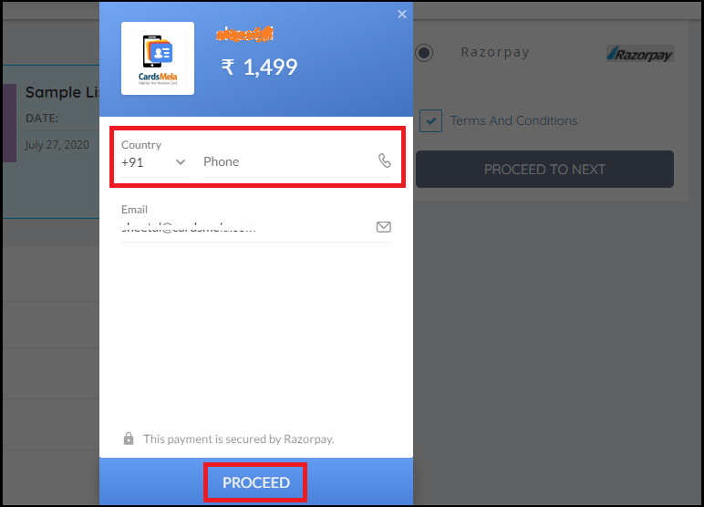 Guide To Make The Payment To Cardsmela 5 Untitled